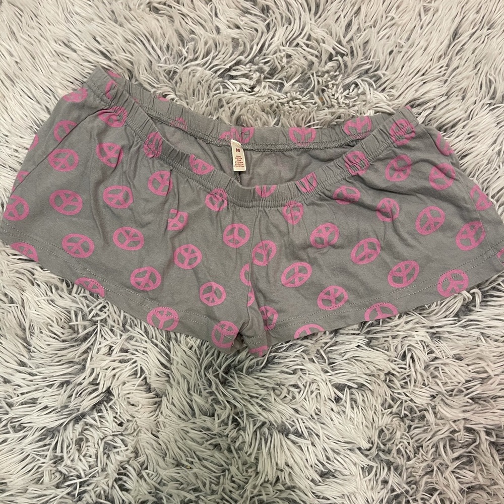 Peace sign shorts